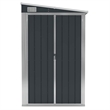 vidaXL Galvanized Steel Garden Shed in Anthracite