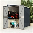vidaXL Galvanized Steel Garden Shed in Anthracite