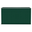 vidaXL Galvanized Steel Garden Shed in Green