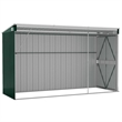 vidaXL Galvanized Steel Garden Shed in Green