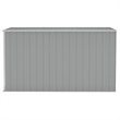 vidaXL Galvanized Steel Large Garden Shed in Grey