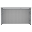 vidaXL Galvanized Steel Large Garden Shed in Grey
