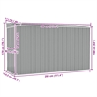 vidaXL Galvanized Steel Large Garden Shed in Grey