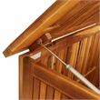 vidaXL Oiled Solid Acacia Wood Storage Box in Brown