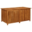 vidaXL Solid Acacia Wood and Polyethylene Storage Box in Brown