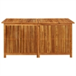 vidaXL Solid Acacia Wood and Polyethylene Storage Box in Brown