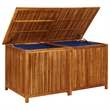 vidaXL Solid Acacia Wood and Polyethylene Storage Box in Brown