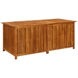 vidaXL Solid Acacia Wood Storage Box in Natural/Brown