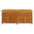 vidaXL Solid Acacia Wood Storage Box in Natural/Brown
