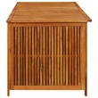 vidaXL Solid Acacia Wood Storage Box in Natural/Brown