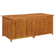 vidaXL Solid Acacia Wood Storage Box in Natural/Brown