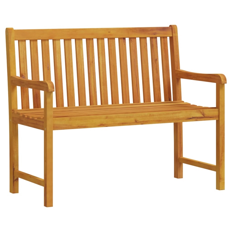 vidaXL Solid Acacia Wood Garden Bench in Natural/Brown