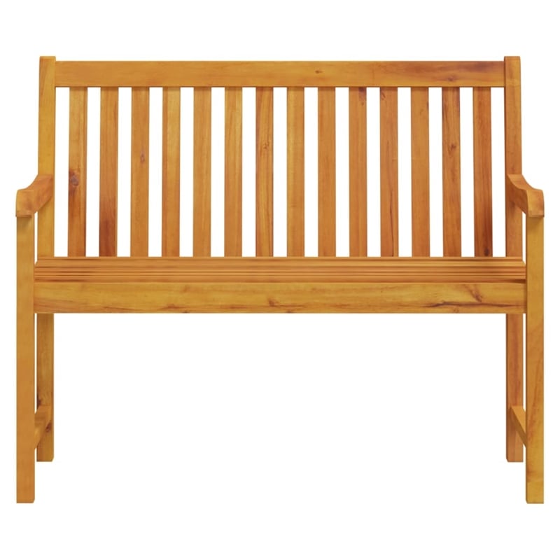 vidaXL Solid Acacia Wood Garden Bench in Natural/Brown
