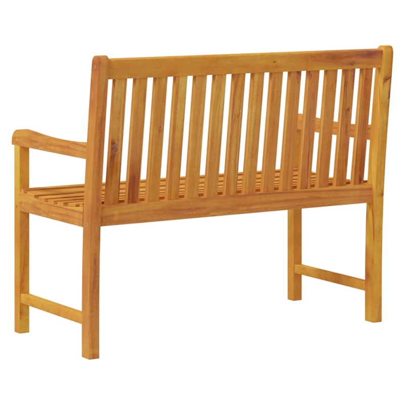 vidaXL Solid Acacia Wood Garden Bench in Natural/Brown