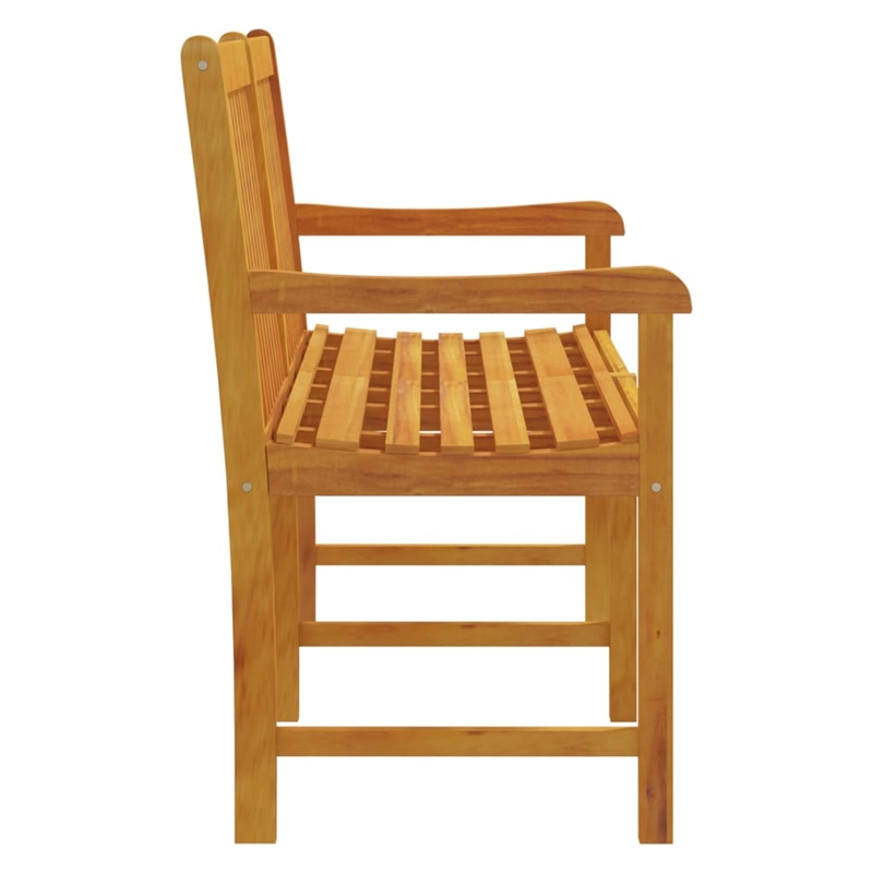 vidaXL Durable Solid Acacia Wood Garden Bench in Natural/Brown