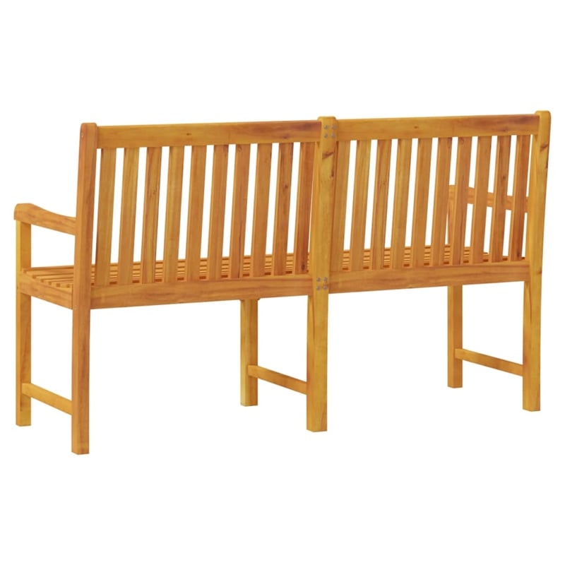 vidaXL Durable Solid Acacia Wood Garden Bench in Natural/Brown