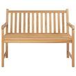 vidaXL Medium Durable Solid Teak Wood Garden Bench in Natural