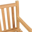 vidaXL Medium Durable Solid Teak Wood Garden Bench in Natural
