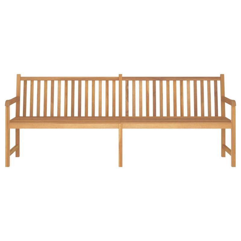vidaXL Large Teak Wood Garden Bench in Brown