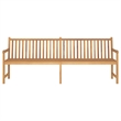 vidaXL Large Teak Wood Garden Bench in Brown