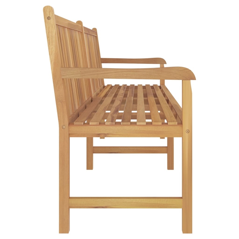 vidaXL Large Teak Wood Garden Bench in Brown