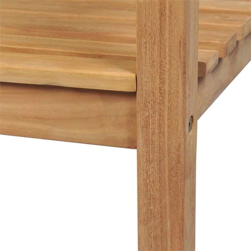 vidaXL Large Teak Wood Garden Bench in Brown