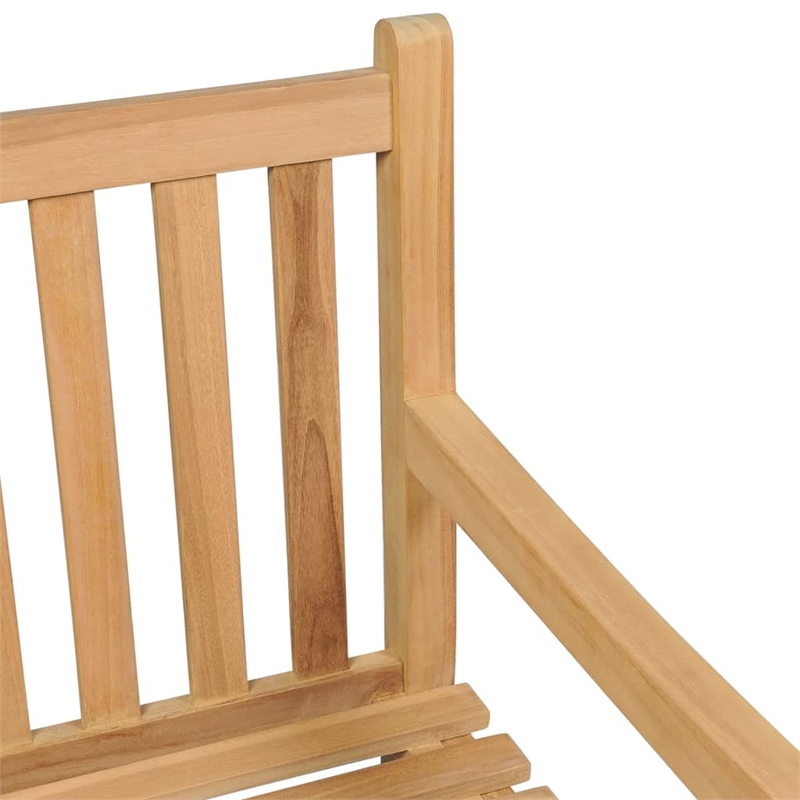 vidaXL Large Teak Wood Garden Bench in Brown