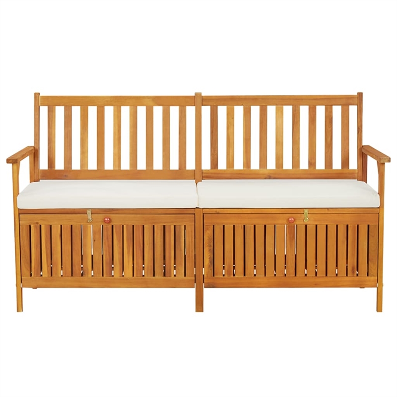 vidaXL Medium Solid Acacia Wood Wood Bench in Brown