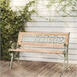 vidaXL Solid Firwood Garden Bench in Black