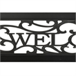 vidaXL Powder-Coated Steel Garden Bench in Black