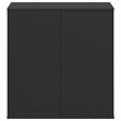 vidaXL PE Rattan Large Rectangular Cushion Box in Black