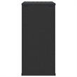 vidaXL PE Rattan Large Rectangular Cushion Box in Black