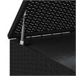 vidaXL PE Rattan Large Rectangular Cushion Box in Black
