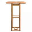 vidaXL Solid Acacia Wood Tall Square Bistro Table in Natural