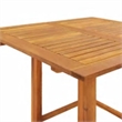 vidaXL Solid Acacia Wood Tall Square Bistro Table in Natural