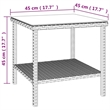 vidaXL Powder-Coated Steel Side Table in Black