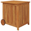 vidaXL Solid Acacia Wood Garden Storage Box in Brown