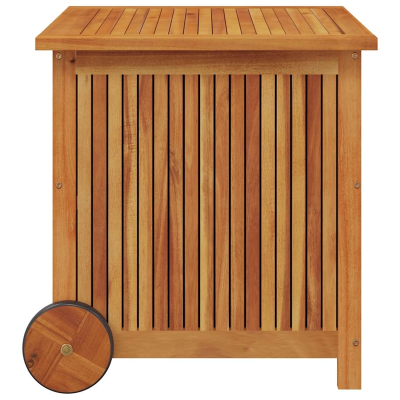 vidaXL Solid Acacia Wood Garden Storage Box in Brown