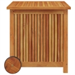 vidaXL Solid Acacia Wood Garden Storage Box in Brown