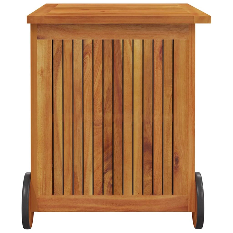 vidaXL Solid Acacia Wood Garden Storage Box in Brown