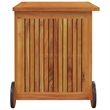vidaXL Solid Acacia Wood Garden Storage Box in Brown