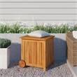 vidaXL Solid Acacia Wood Garden Storage Box in Brown