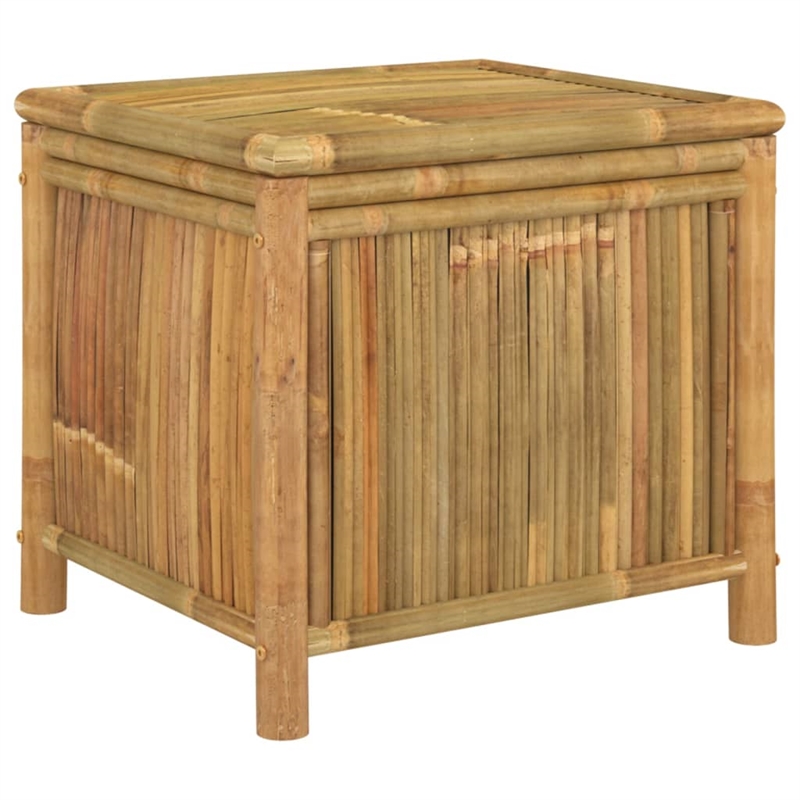 vidaXL Bamboo and Polyethylene Garden Storage Box in Brown