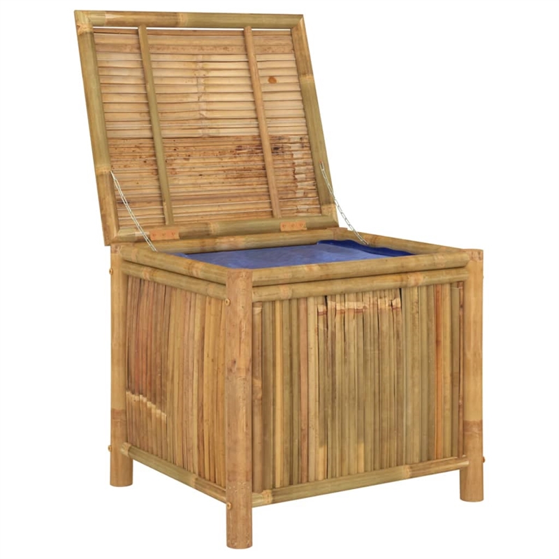 vidaXL Bamboo and Polyethylene Garden Storage Box in Brown