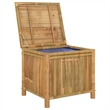 vidaXL Bamboo and Polyethylene Garden Storage Box in Brown