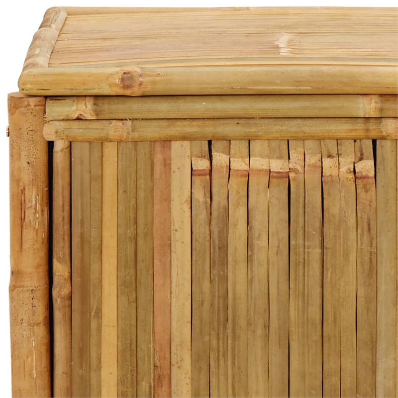 vidaXL Bamboo and Polyethylene Garden Storage Box in Brown