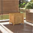 vidaXL Bamboo and Polyethylene Garden Storage Box in Brown