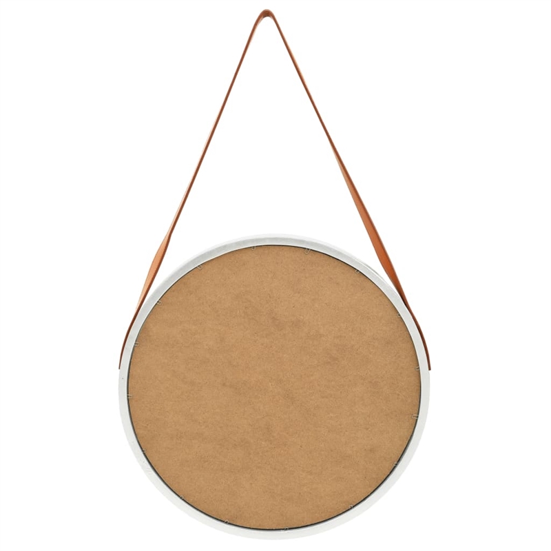 vidaXL Wall Mirror in Silver/Brown