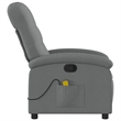 vidaXL Polyester Single Massage Recliner Chair in Dark Grey