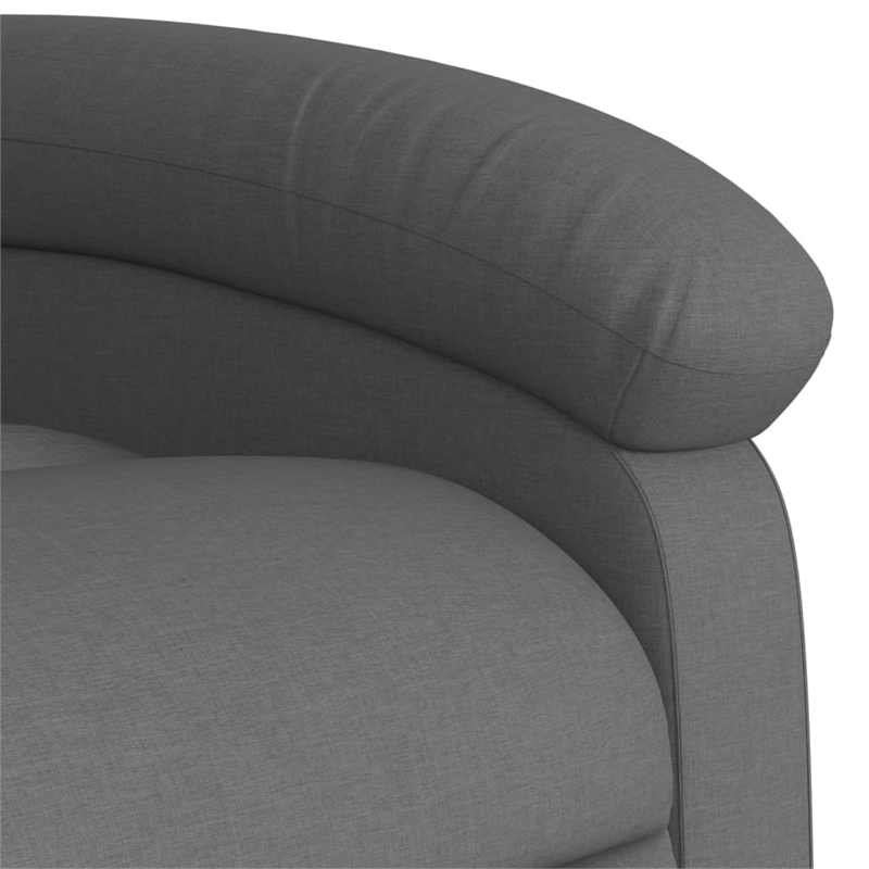 vidaXL Polyester Single Massage Recliner Chair in Dark Grey